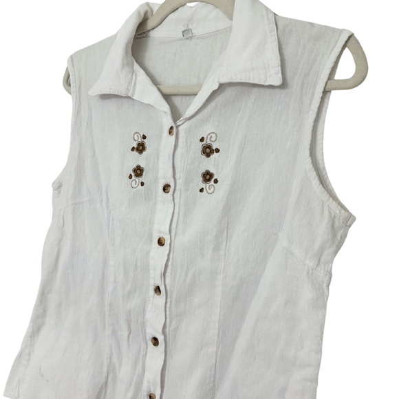 Vintage Button Up Tank Top - Picture 2 of 6